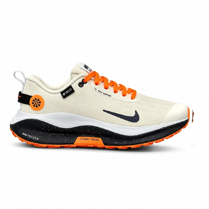 کفش وارداتی راحتی ورزشی نایک گورتکس Nike Gore-Tex رویه مش نسوز و ضدآب(کرمی سفید)