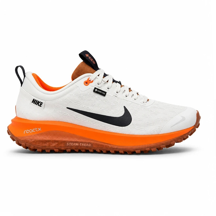 کفش وارداتی راحتی ورزشی نایک گورتکس Nike Gore-Tex رویه مش نسوز و ضدآب(سفید نارنجی)